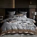 GobekUsa Ginkgo Biloba Embroidery 1000TC Egyptian Cotton Bedding Set