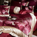 GobekUsa Ginkgo Biloba Embroidery 1000TC Egyptian Cotton Bedding Set