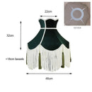 GobekUsa Burgundy Wine Red Fabric Lampshade for Table, Floor & Pendant Light