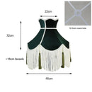 GobekUsa Burgundy Wine Red Fabric Lampshade for Table, Floor & Pendant Light