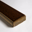 Burnt Caramel Glossy Ceramic Tiles 1 1/2x11 3/8