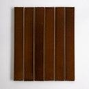 Burnt Caramel Glossy Ceramic Tiles 1 1/2x11 3/8