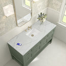 James Martin Breckenridge 60" Single Bathroom Vanity, Smokey Celadon