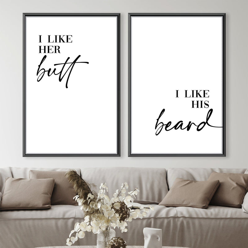 Butt and Beard Canvas