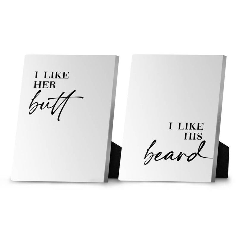 Butt and Beard Desktop Canvas