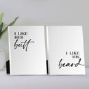 Butt and Beard Desktop Canvas