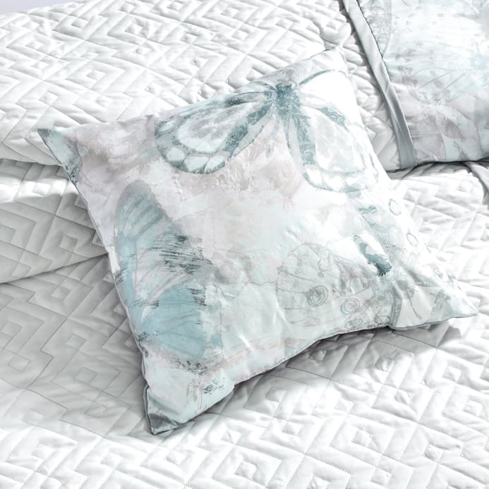 Butterflies Jacquard White Comforter