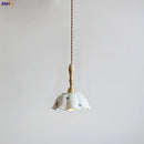 GobekUsa Butterfly Ceramic LED Pendant Lamp with Wooden Handle for Home Decor