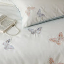 GobekUsa Butterfly Embroidery Lyocell Cotton Bedding Set, Silky Soft Cool Feeling Sheets
