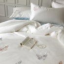 GobekUsa Butterfly Embroidery Lyocell Cotton Bedding Set, Silky Soft Cool Feeling Sheets