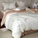 GobekUsa Butterfly Embroidery Lyocell Cotton Bedding Set, Silky Soft Cool Feeling Sheets