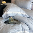 GobekUsa Butterfly Jacquard Bedding Set - 4Pcs Brushed Lyocell Cotton Duvet Cover & Sheet