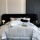 GobekUsa Butterfly Jacquard Bedding Set - 4Pcs Brushed Lyocell Cotton Duvet Cover & Sheet