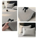GobekUsa Butterfly Knot Jacquard Ice Bean Cool Mat 2Pcs Set - Soft, Breathable Summer Cushion