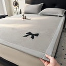 GobekUsa Butterfly Knot Jacquard Ice Bean Cool Mat 2Pcs Set - Soft, Breathable Summer Cushion
