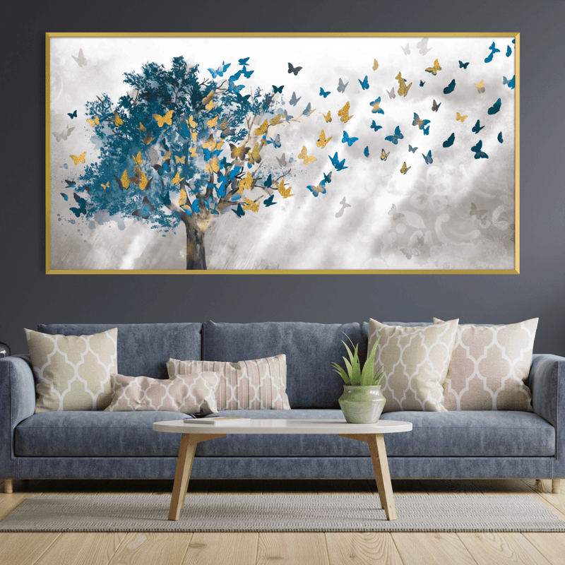 Butterfly Leaves Canvas