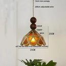 GobekUsa Butterfly Tiffany Glass Pendant Lamp Modern Nordic LED Hanging Light