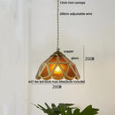GobekUsa Butterfly Tiffany Glass Pendant Lamp Modern Nordic LED Hanging Light