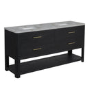 James Martin Lucian 72" Double Bathroom Vanity, Carbon Oak