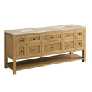 James Martin Breckenridge 72" Double Bathroom Vanity, Light Natural Oak