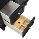 James Martin Lorelai 36" Single Bathroom Vanity, Black Onyx