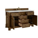 James Martin Brookfield 60" Single Bathroom Vanity, Honey Oak