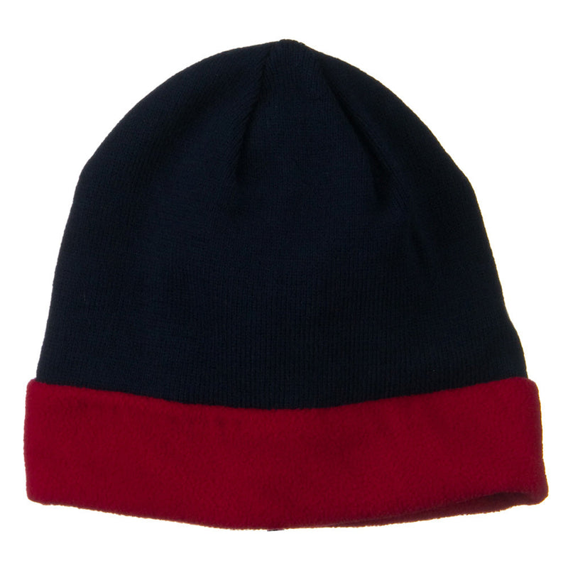 Fleece Brim Winter Knitted Beanie