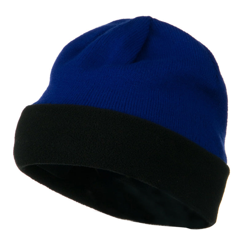 Fleece Brim Winter Knitted Beanie