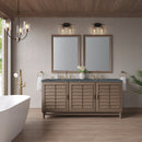 James Martin Portland 72" Double Bathroom Vanity, Whitewashed Walnut