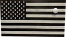 American Flag Decorative & Secure Wall-Mounted Gun Cabinet (Black & White Distressed)