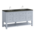 James Martin Breckenridge 60" Double Bathroom Vanity, Serenity Blue