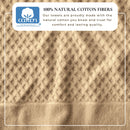 Cotton Diamond Waffle Weave Bath Towel Set - Grayson Collection by Great Bay Home