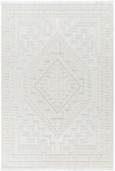 Alya White Fringe Rug