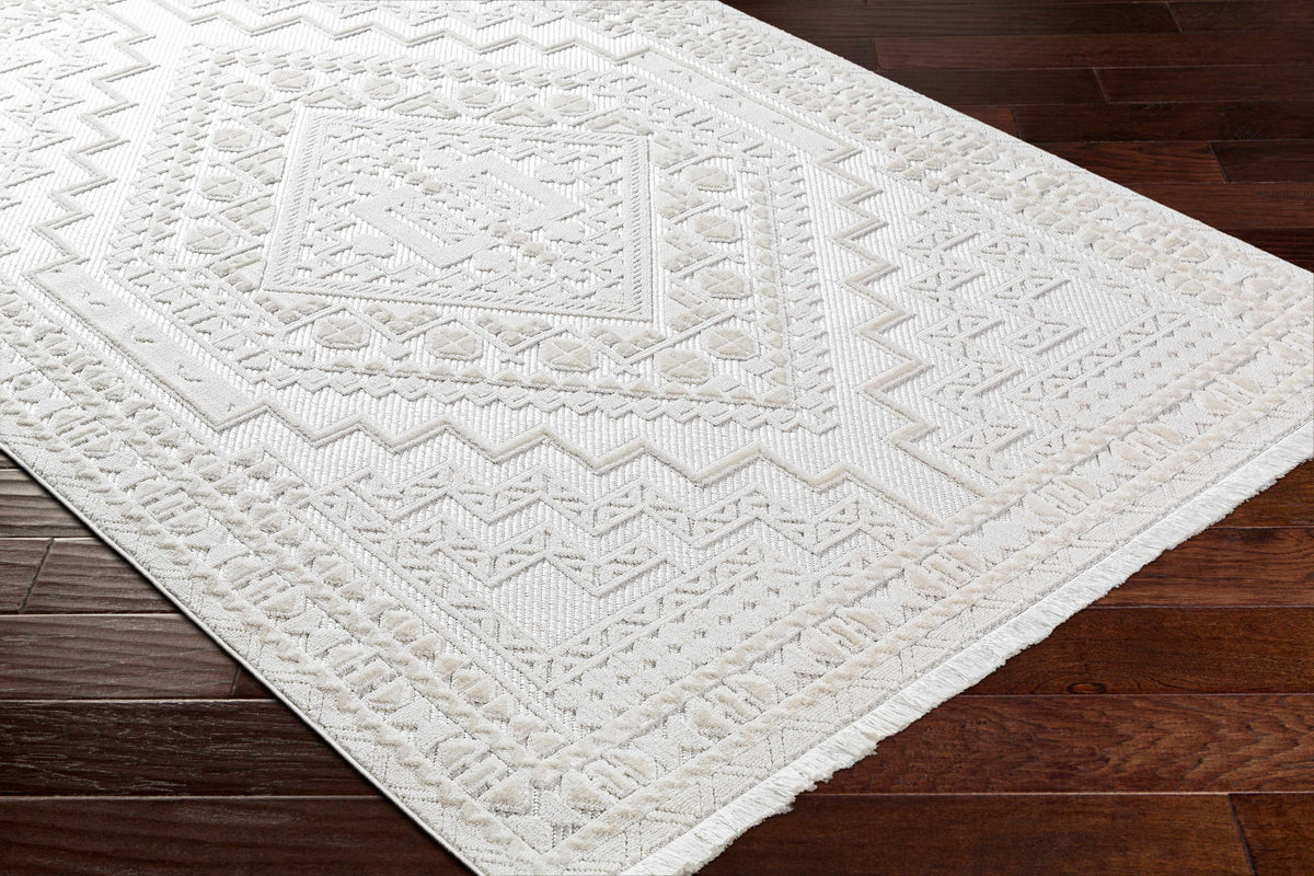 Alya White Fringe Rug, photo 15 of 18