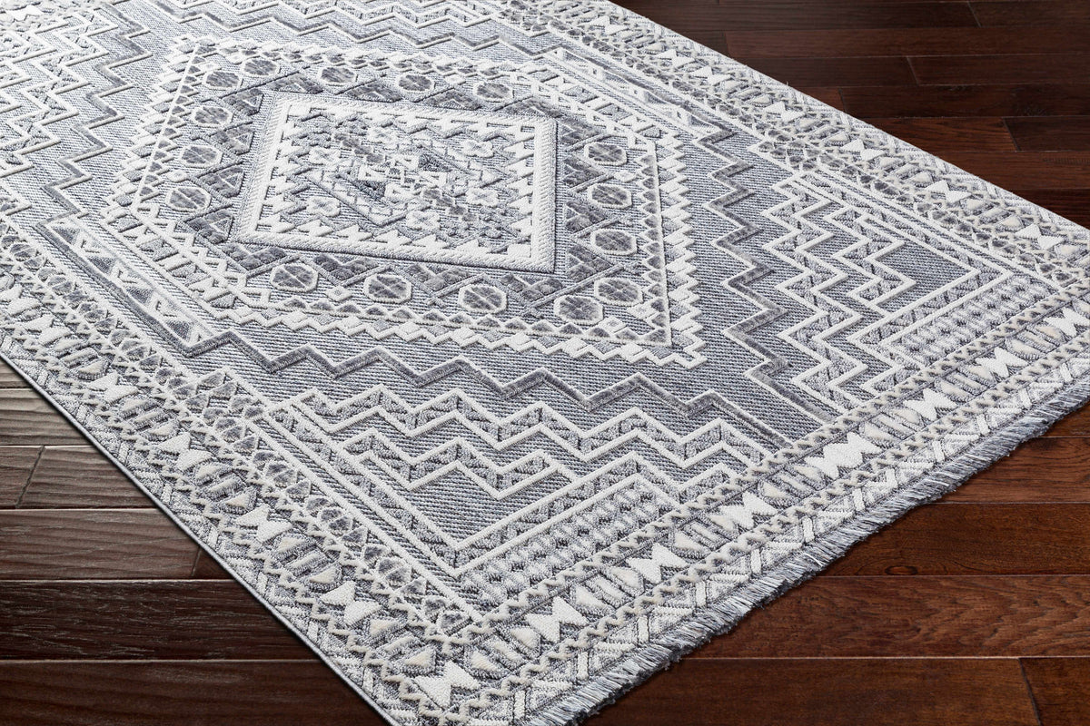 Alya Charcoal Textured Area Rug, photo 12 of 16