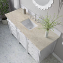 James Martin Brittany 60" Single Bathroom Vanity, Bright White