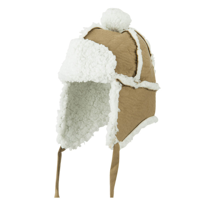 Boys' Pom Pom Polyester Trooper Hat