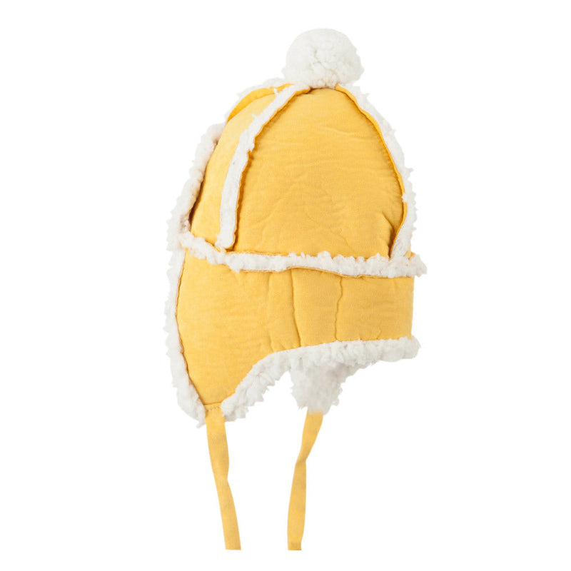 Boys' Pom Pom Polyester Trooper Hat