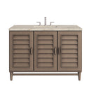 James Martin Portland 48" Single Bathroom Vanity, Whitewashed Walnut