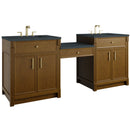 James Martin Bellshire 84" Double Bathroom Vanity, Honey Oak