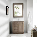James Martin Bristol 30" Single Bathroom Vanity, Whitewashed Walnut