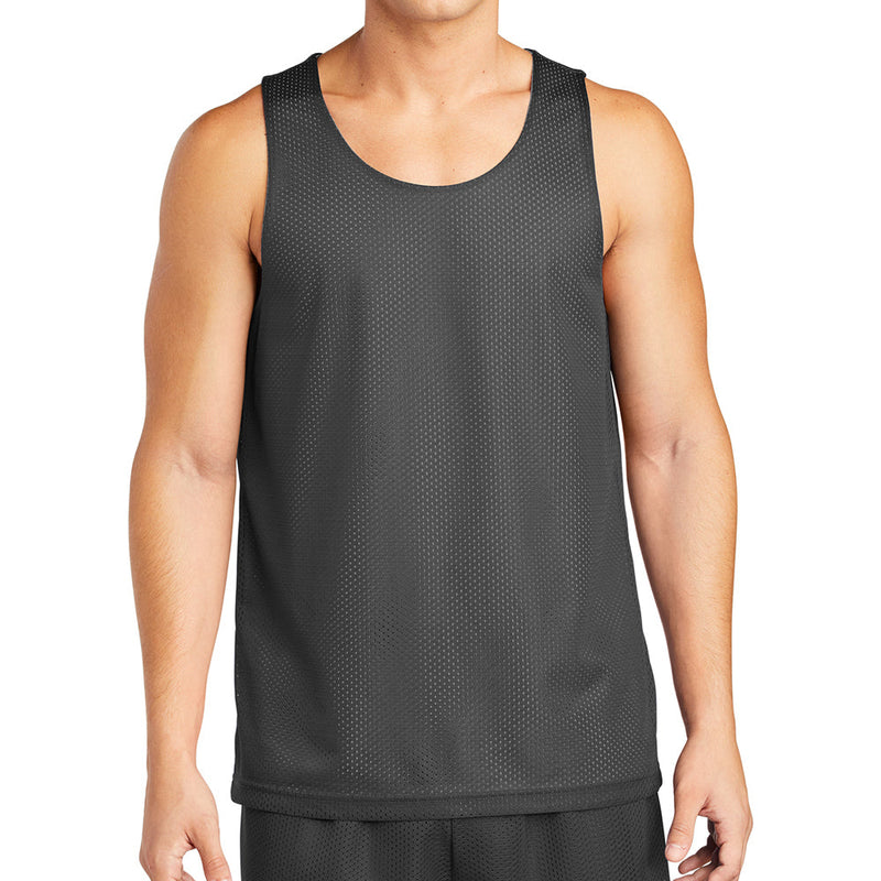 Men's Big Size PosiCharge Classic Mesh Reversible Tank T-Shirt