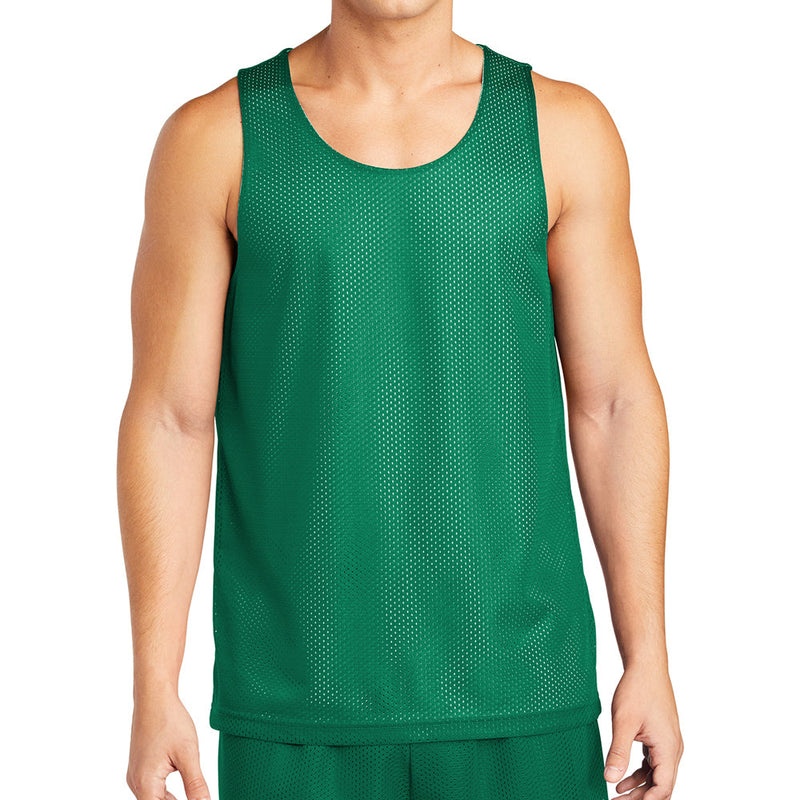 Men's Big Size PosiCharge Classic Mesh Reversible Tank T-Shirt