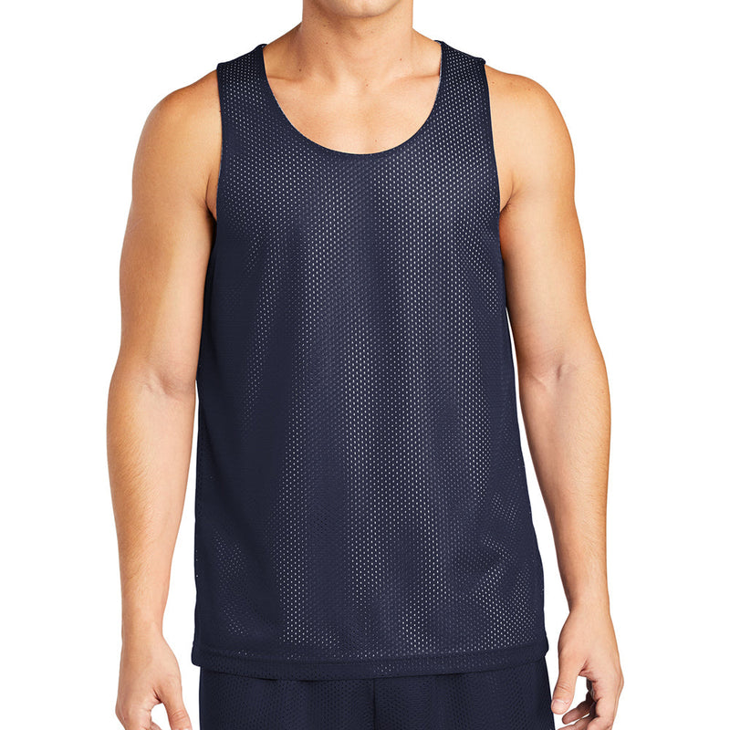Men's Big Size PosiCharge Classic Mesh Reversible Tank T-Shirt
