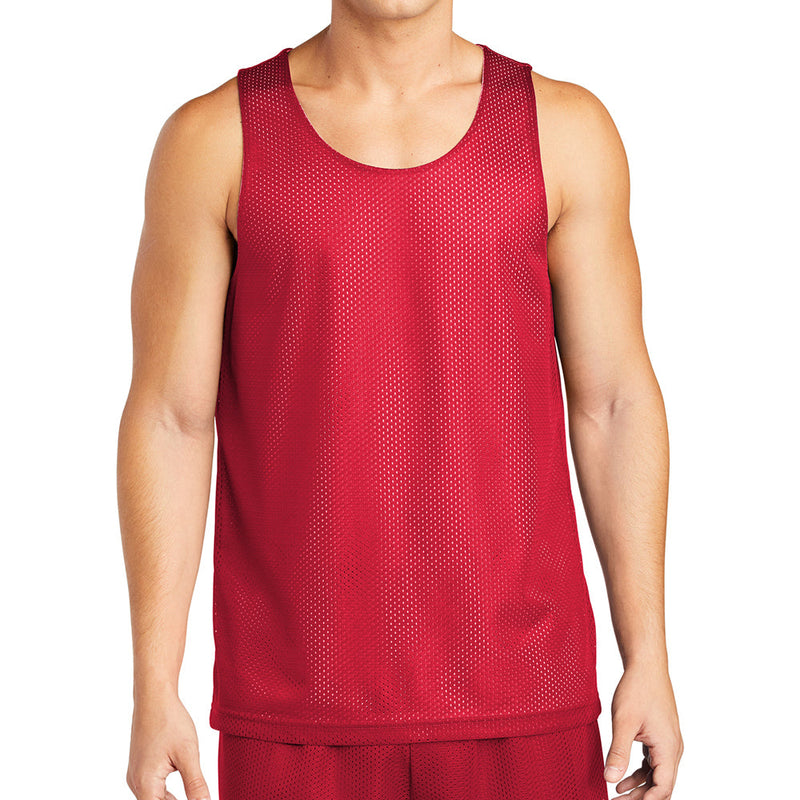 Men's Big Size PosiCharge Classic Mesh Reversible Tank T-Shirt