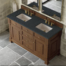 James Martin Brookfield 60" Double Bathroom Vanity, Honey Oak