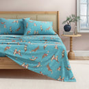 Turkish Cotton Christmas Flannel Sheet - Whittaker Collection by Great Bay Home
