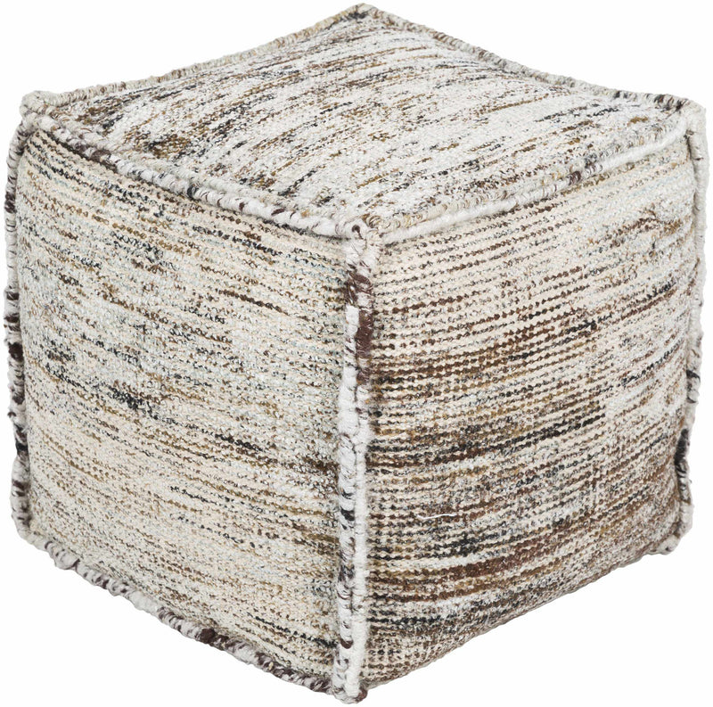 Hadres Light Gray Pouf