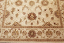 5'6" x 8'6" Hand Tufted 100% Wool Oriental Area Rug Tan