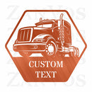 Semi Truck Monogram V4